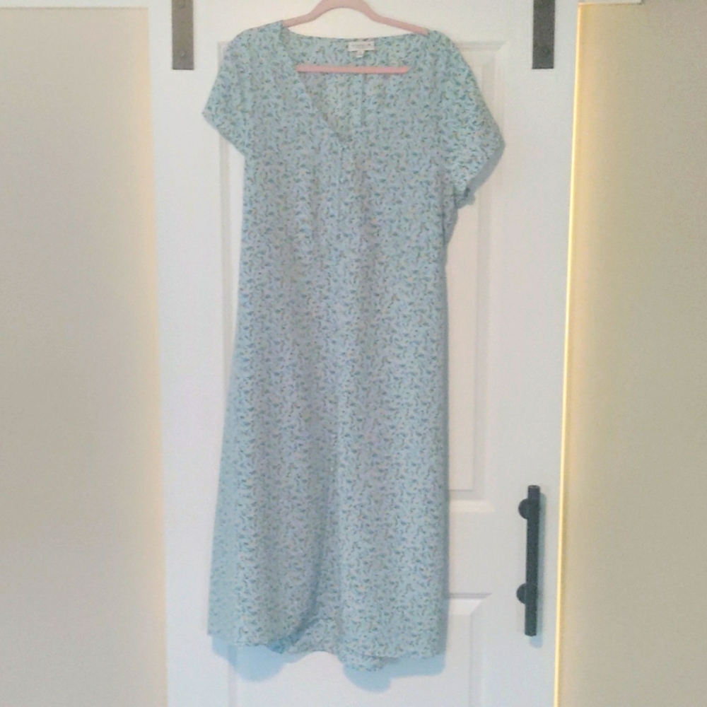 Baby Blue Dress with Yellow Flowers